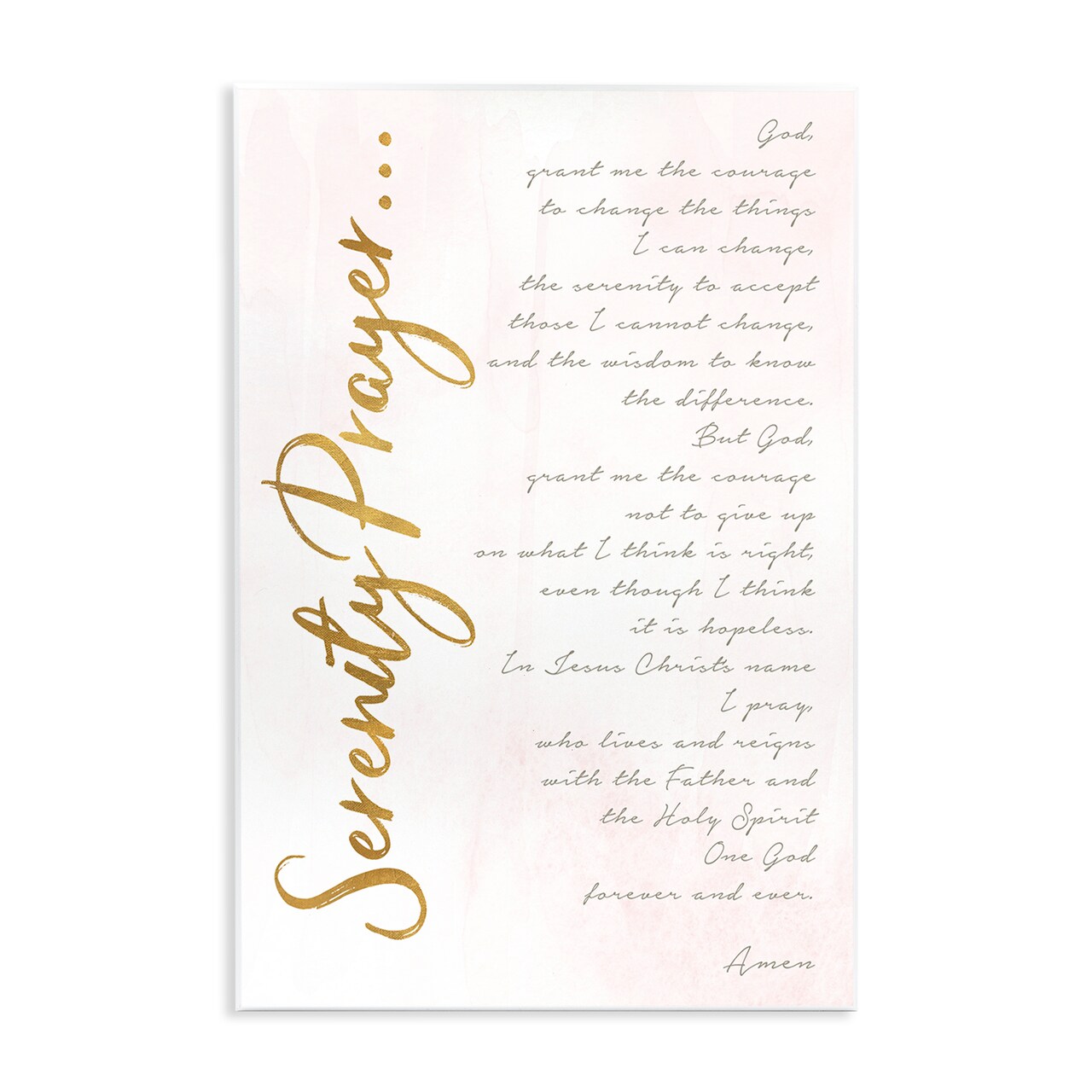 Stupell Industries Serenity Prayer Scripture Wall Plaque, design by Anna Quach